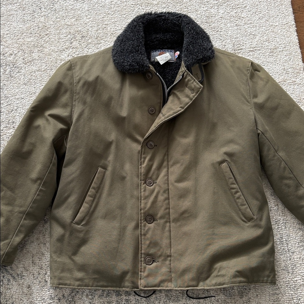 Mens Spiewak Golden Fleece N1 deck jacket, USA made, large